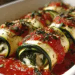Vegan Zucchini Spinach Rollatini