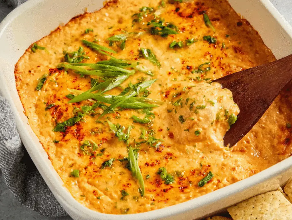Vegetarian Cheesy White Bean Buffalo Dip