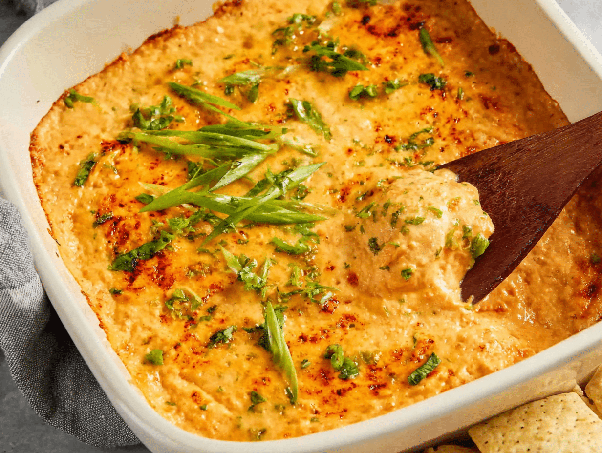 Vegetarian Cheesy White Bean Buffalo Dip