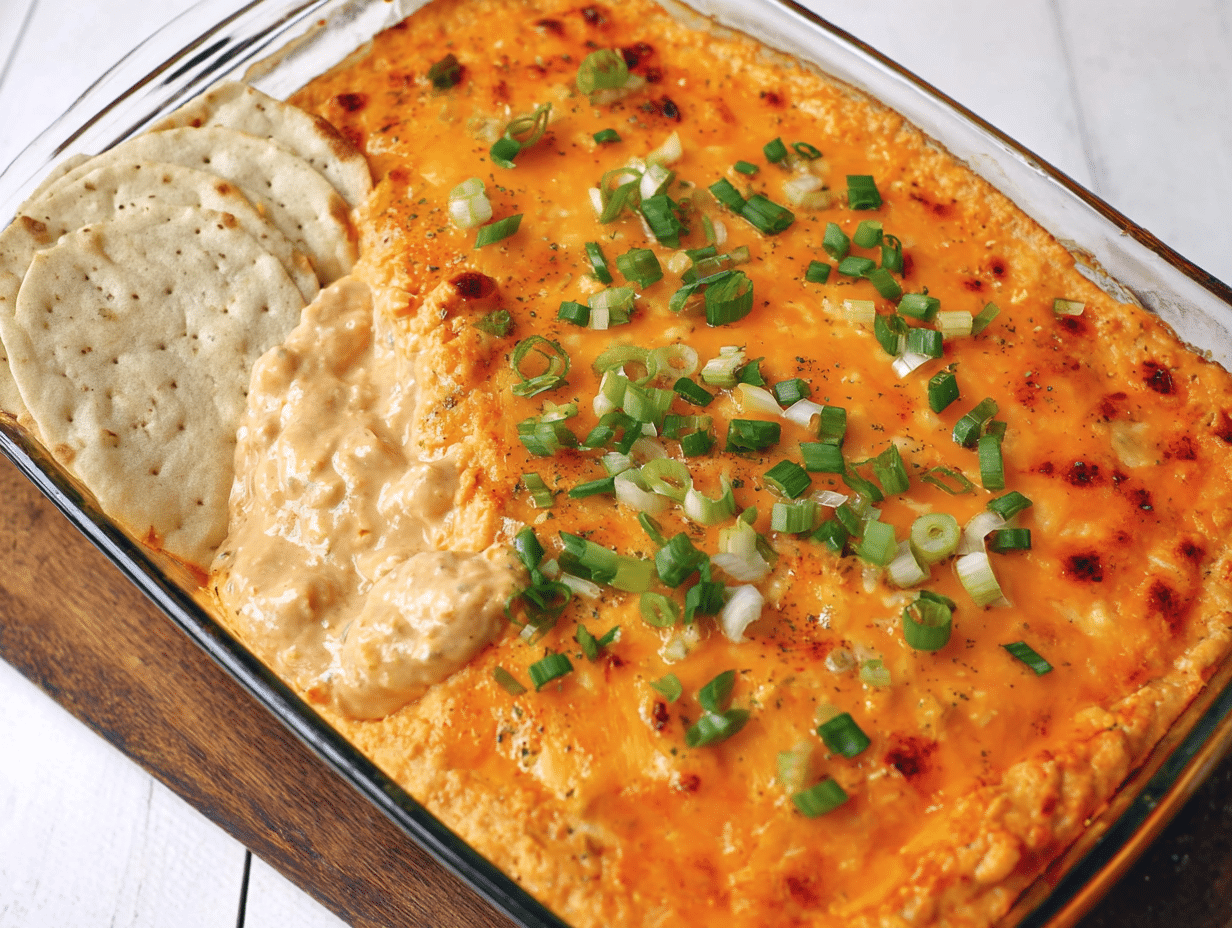Vegetarian Cheesy White Bean Buffalo Dip