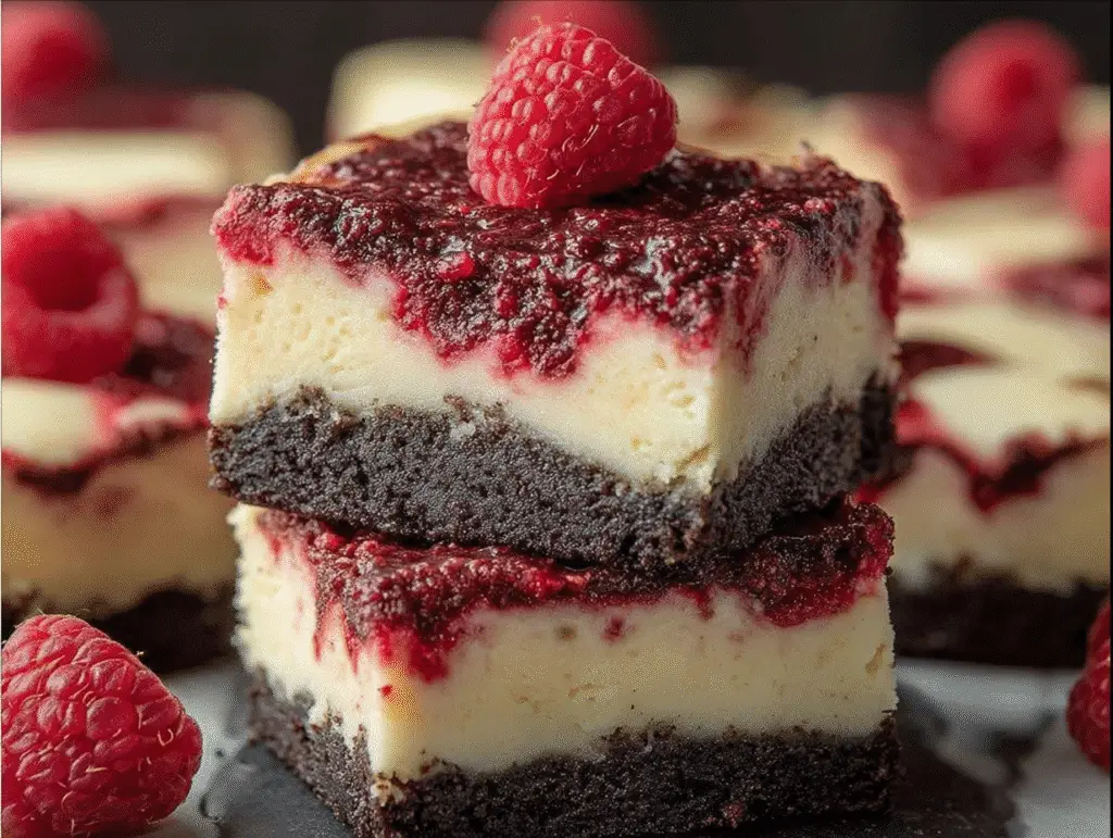 White Chocolate Raspberry Cheesecake Bars