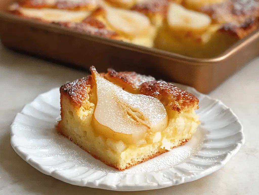 Wholemeal Pear Slice