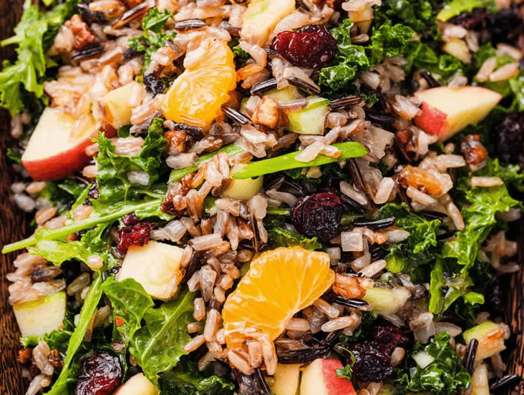 Winter Kale and Wild Rice Salad