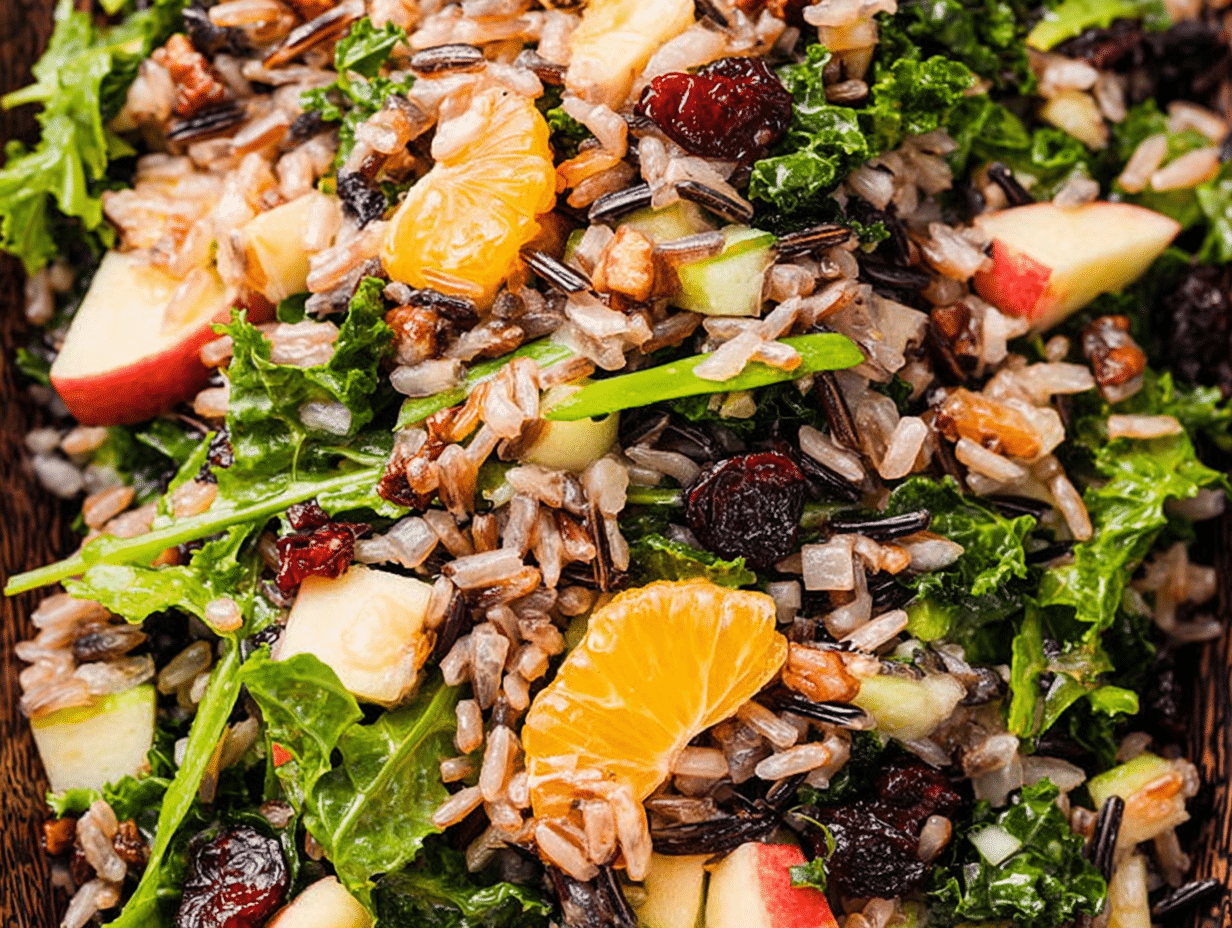 Winter Kale and Wild Rice Salad