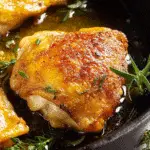 5-Ingredient Cast Iron Skillet Chicken Thighs