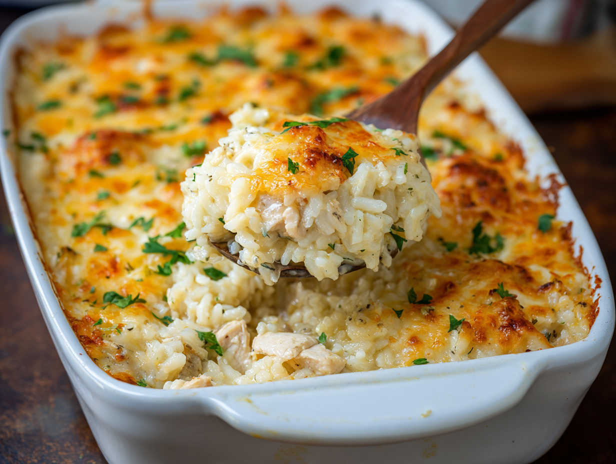 Angel Chicken Rice Casserole