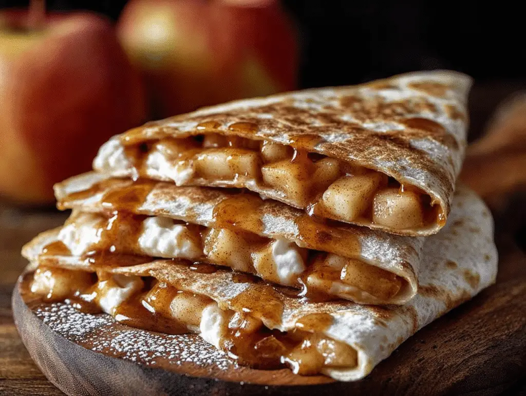 Apple Cinnamon Breakfast Quesadillas
