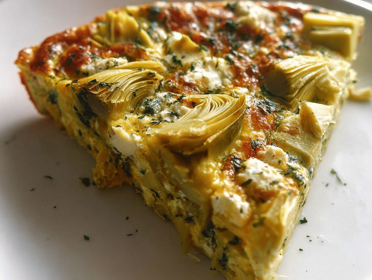 Artichoke Leek Frittata