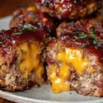 Bang-Bang Melty Bacon Cheddar Stuffed Meatloaf Bombs