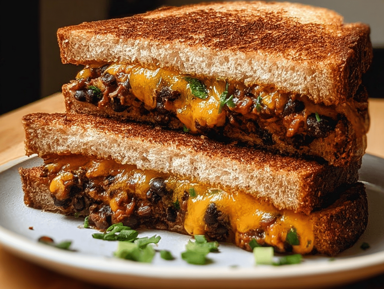 Black Bean Grilled Cheese