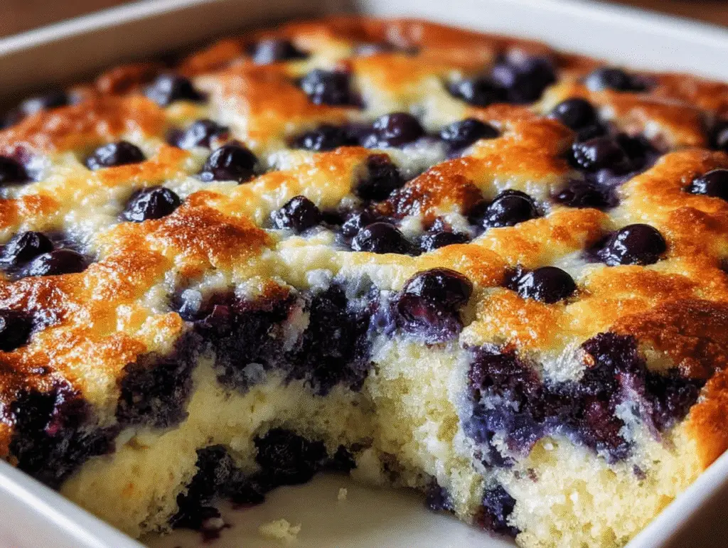 Blueberry Cottage Cheese Breakfast Bake