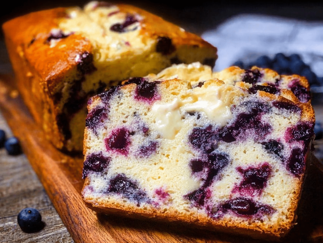 Blueberry Cream Cheese Loaf