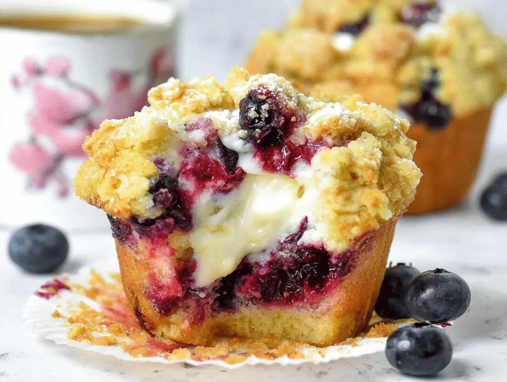 Blueberry Cream Cheese Muffins