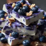 Blueberry Frozen Cottage Cheese Bark
