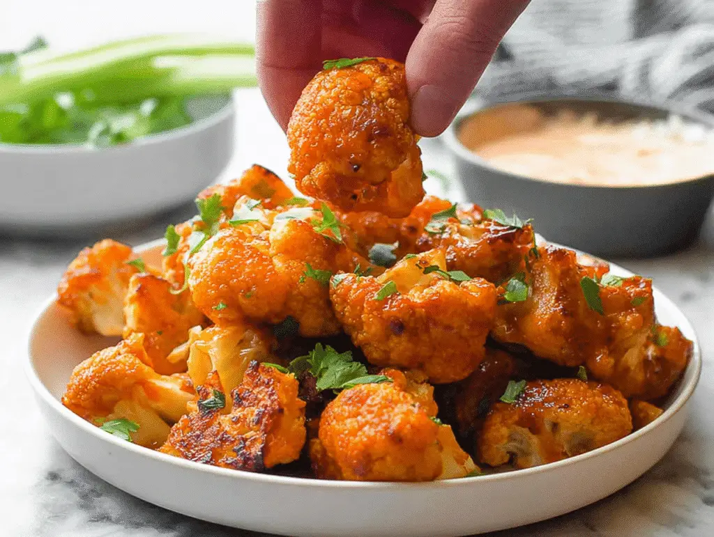 Buffalo Cauliflower Bites