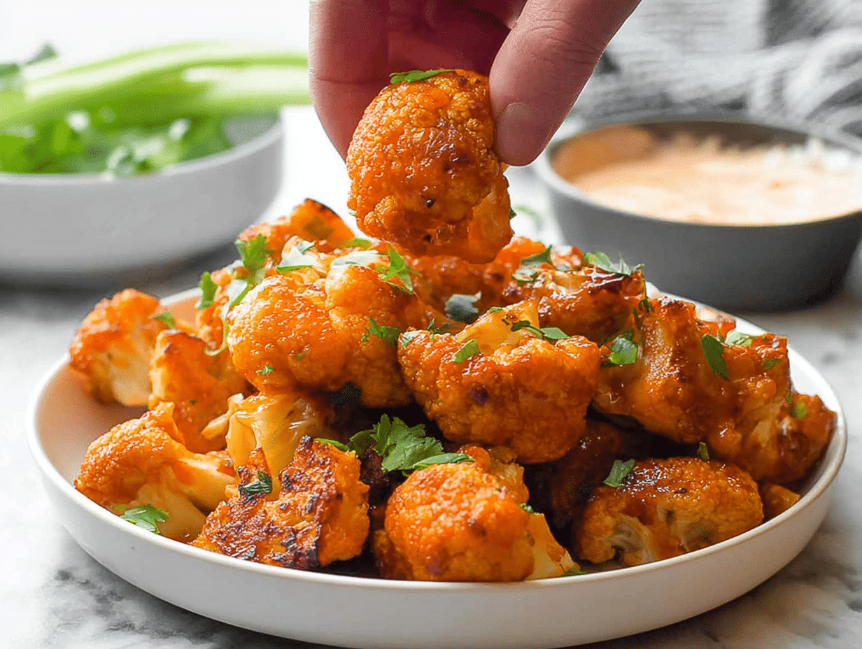 Buffalo Cauliflower Bites