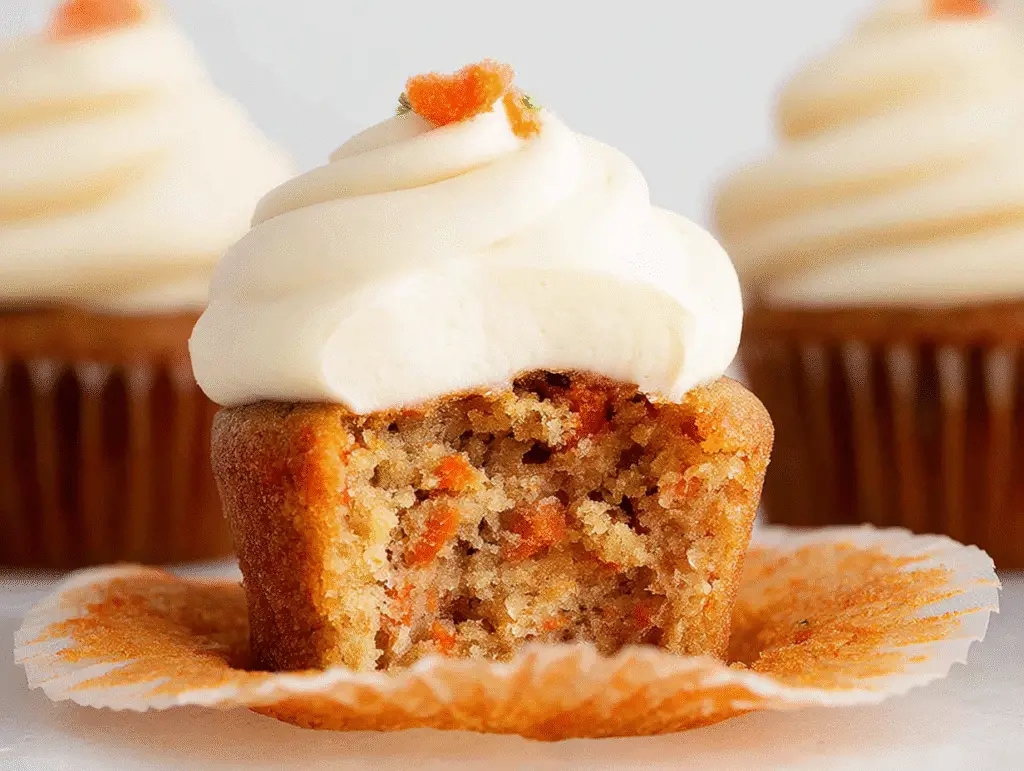 Carrot Cupcakes with Cream Cheese Frosting