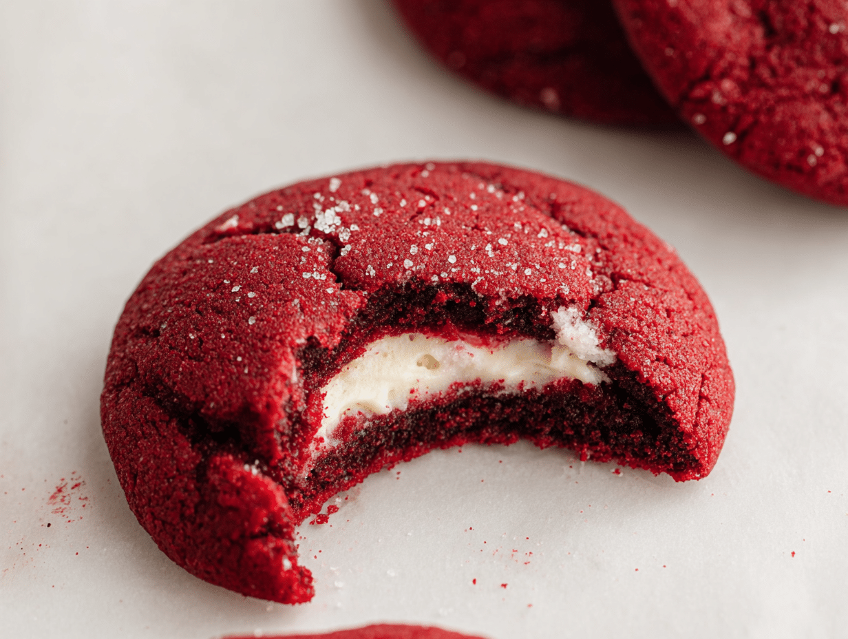 Cheesecake-Stuffed Red Velvet Cookies Recipe
