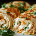 Cheesy Chicken Garlic Wraps