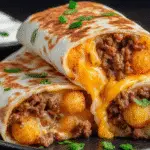 Cheesy Potato Burritos Comfort Meal