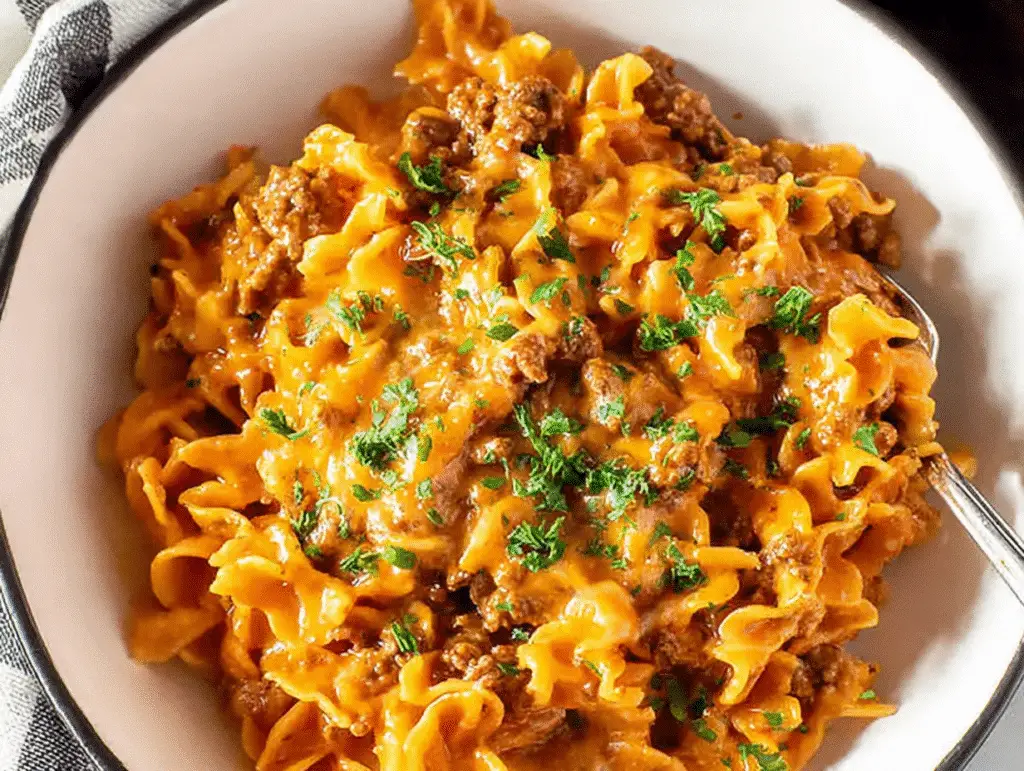 Cheesy Taco Pasta
