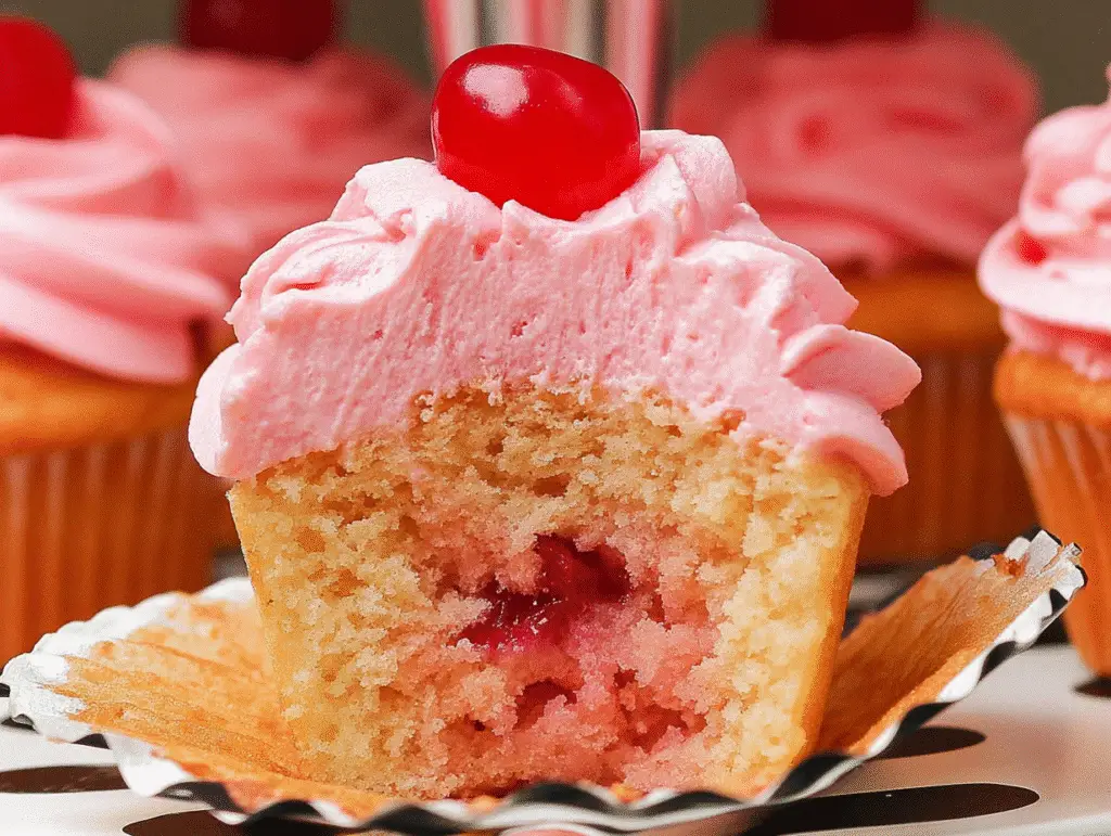 Cherry Chip Cupcakes