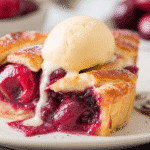 Cherry Pie with Vanilla Custard