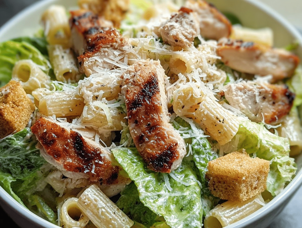 Chicken Caesar Pasta Salad
