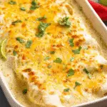 Chicken Enchiladas with Sour Cream White Sauce