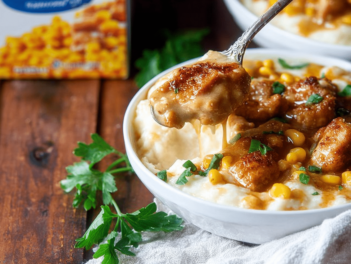 Chicken Mashed Potato Bowls