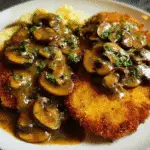 Chicken Schnitzel with Mushroom Gravy