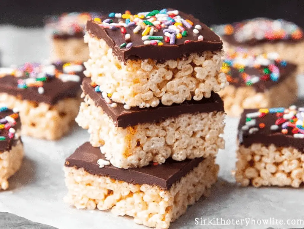 Chocolate Dipped Rice Krispy Treats