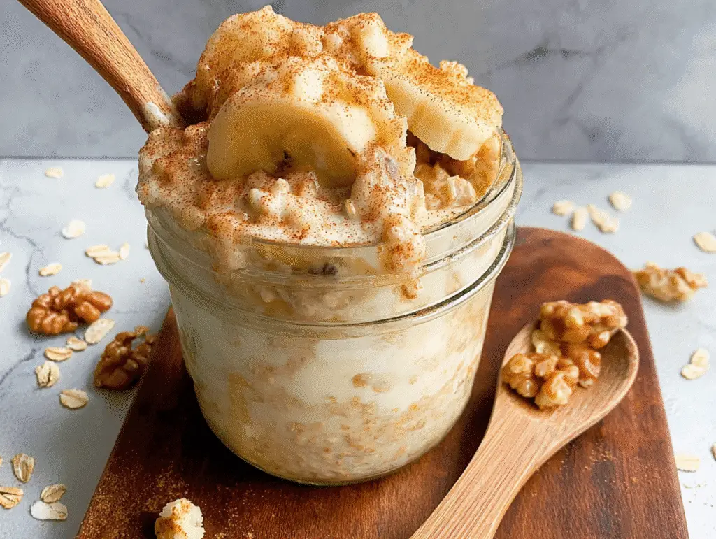 Cinnamon Banana Bread Overnight Oats