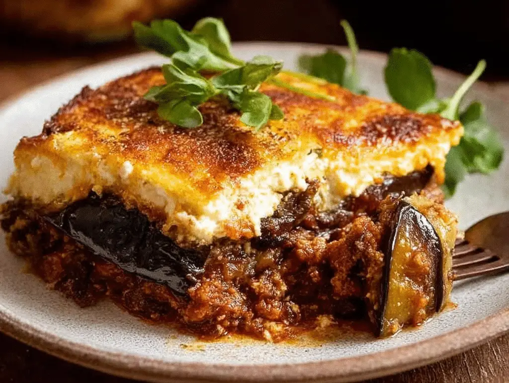 Classic Greek Eggplant Moussaka