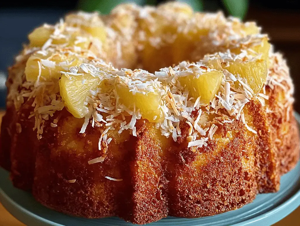Coconut Pineapple Bundt Cake