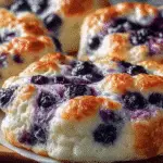 Cottage Cheese Blueberry Cloud Bread