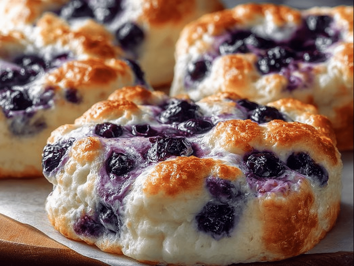 Cottage Cheese Blueberry Cloud Bread