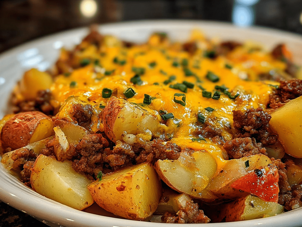 Cowboy Beef & Potato Casserole