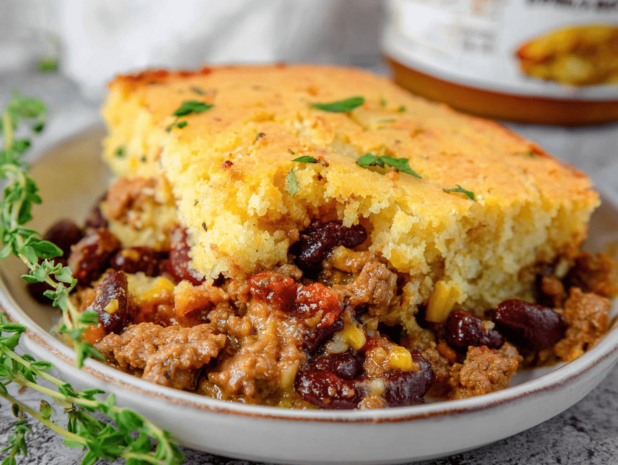 Cowboy Cornbread Casserole