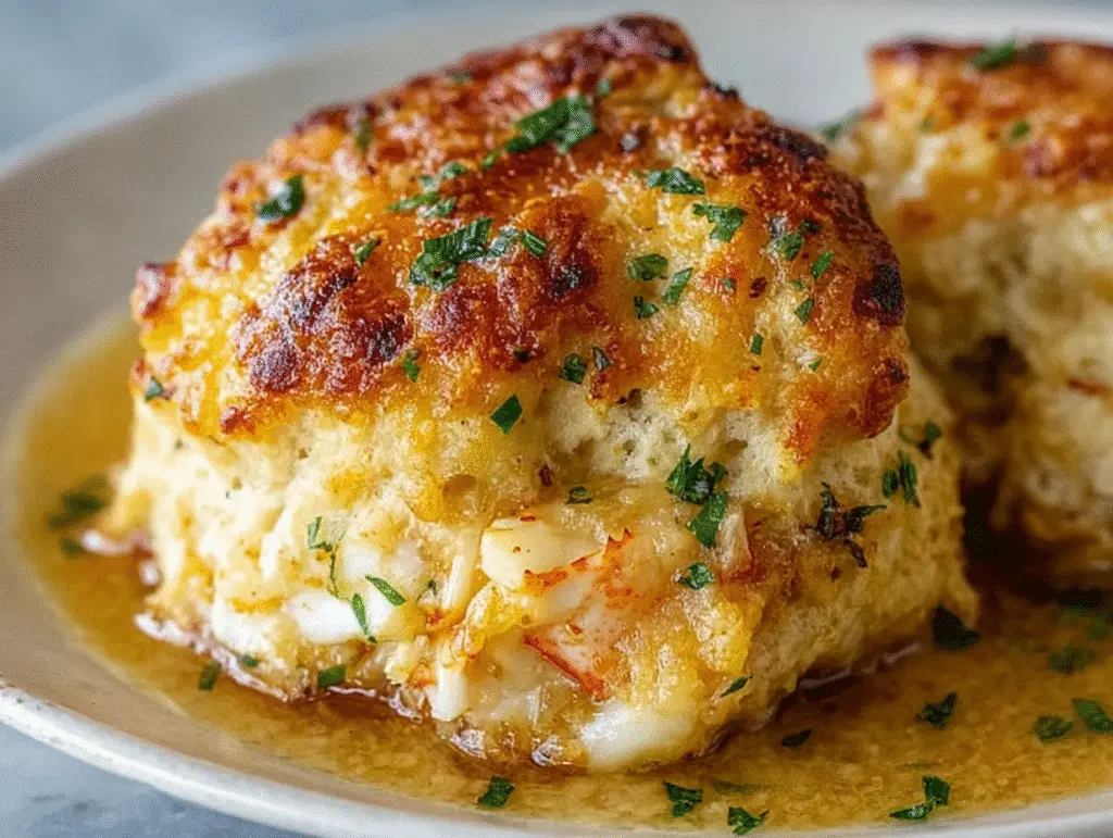 Crab Stuffed Cheddar Biscuits