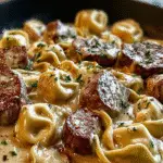 Cracked Garlic Steak Tortellini in Creamhouse Sauce Bliss
