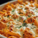 Creamy Goodness of Buffalo Chicken Pasta Bake