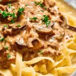 Creamy Ground Beef Stroganoff