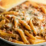 Creamy Rotel Pasta with Ground Beef