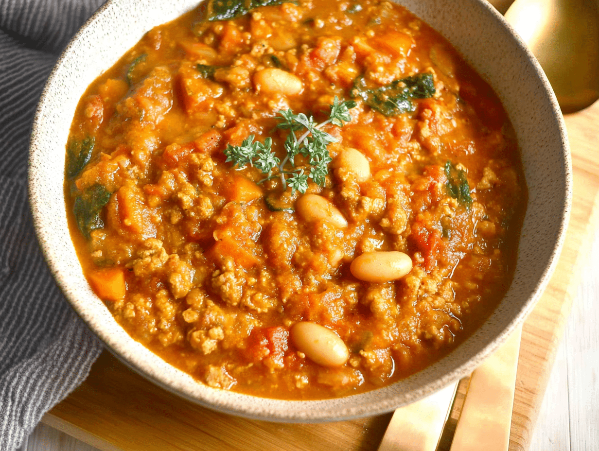 Creamy Turkey Pumpkin Chili