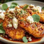 Crispy Hot Honey Feta Chicken