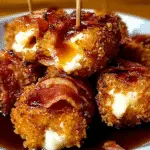 Crispy Mozzarella Poppers with Sweet Maple Glaze Delight