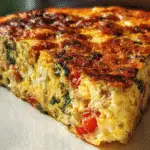 Crustless Quiche with Ground Turkey