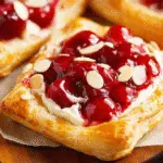 Danish Pastries with Cream Cheese and Cherries