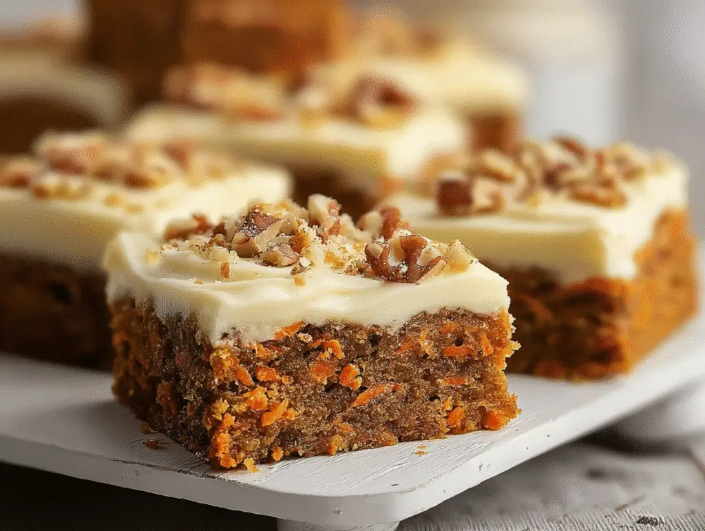 Decadent Carrot Cake Bars